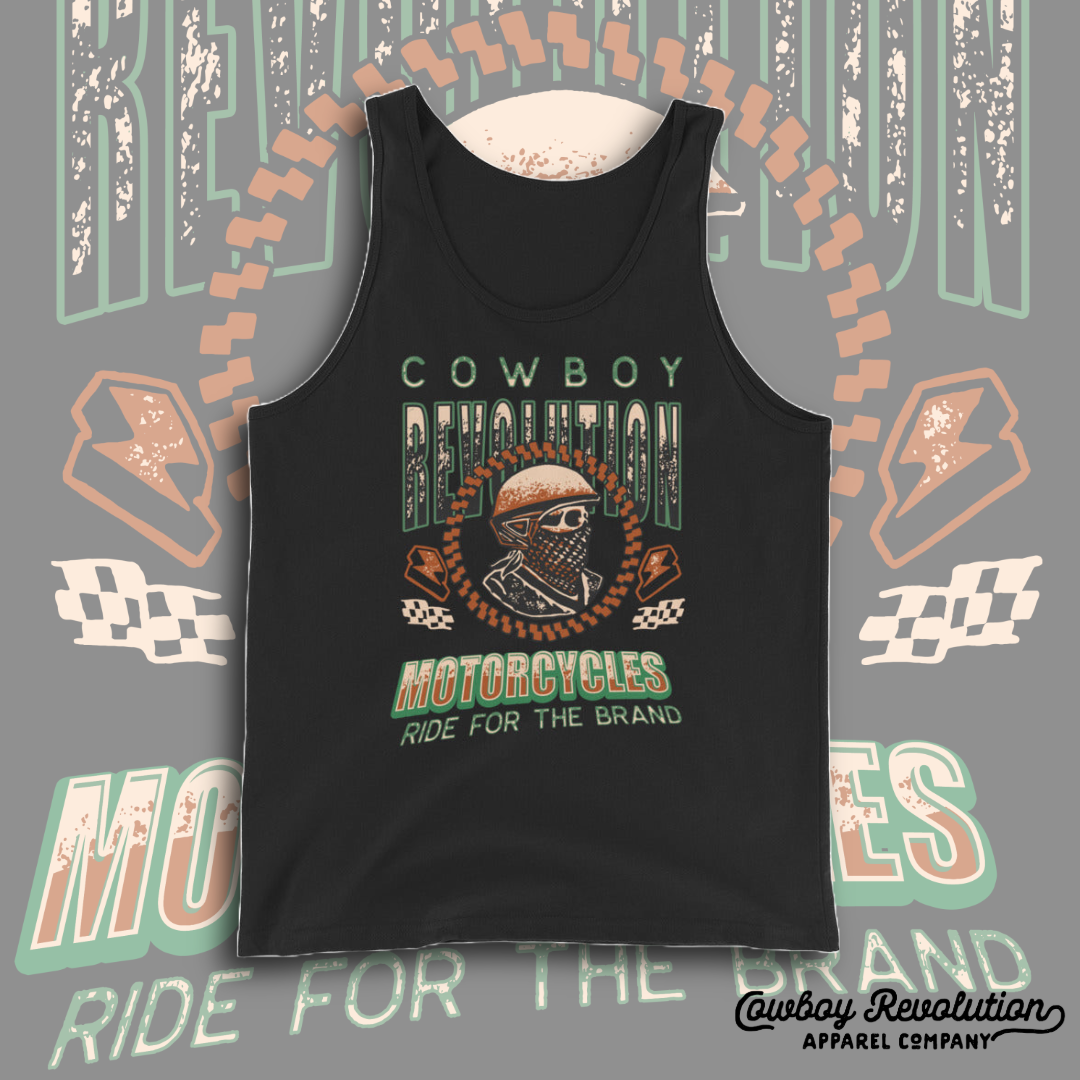 "Cowboy Revolution Motorcycles" Premium Tank Top