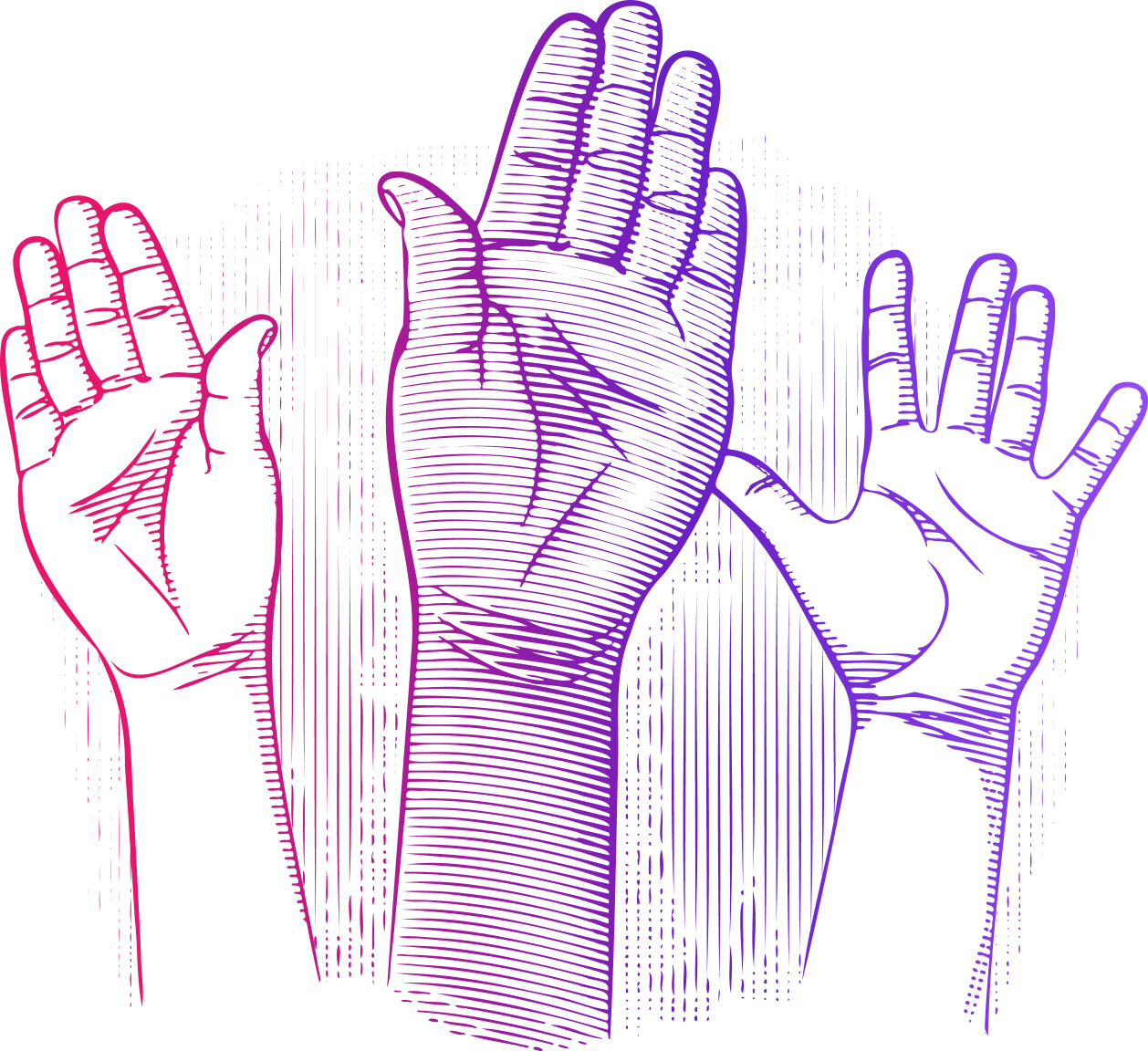 logo of a raised hand